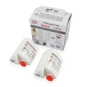 Distri+ - Lot de 2 cartouches filtrantes anti-calcaire pour centrale vapeur - Compatible avec Rowenta, Calor, Tefal Easy Steam,