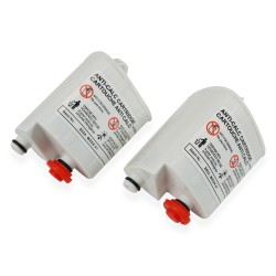 Distri+ - Lot de 2 cartouches filtrantes anti-calcaire pour centrale vapeur - Compatible avec Rowenta, Calor, Tefal Easy Steam,