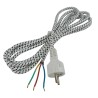 Distri+ - Cordon électrique pour fer à repasser et centrale vapeur - longueur 3 m - 3x0.75 mm² - universel