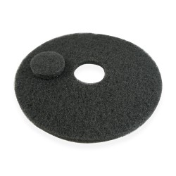 Distri+ - Lot de 5 Superpads Noir 406 mm (16") - disque de nettoyage de base pour monobrosse et autolaveuse - entretien réguli