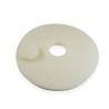 Distri+ - Lot de 5 Superpads Blanc 406 mm (16") - disque de Polissage non abrasif pour monobrosse et autolaveuse - finition bri