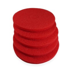 Distri+ - Lot de 5 Superpads rouge 432 mm (17") - disque de nettoyage par pulvérisation pour monobrosse et autolaveuse - frict
