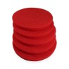 Distri+ - Lot de 5 Superpads rouge 432 mm (17") - disque de nettoyage par pulvérisation pour monobrosse et autolaveuse - frict