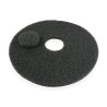 Distri+ - Lot de 5 Superpads Noir 432 mm (17") - disque de nettoyage de base pour monobrosse et autolaveuse - entretien réguli