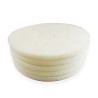 Distri+ - Lot de 5 Superpads Blanc 432 mm (17") - disque de Polissage non abrasif pour monobrosse et autolaveuse - finition bri