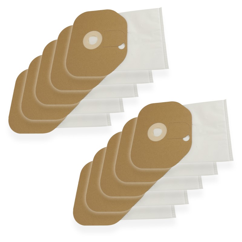 Distri+ - Sac aspirateur en microfibre - compatible avec Ghibli dorsal voyager 4 - la pochette de 10 sacs - alternative à la r