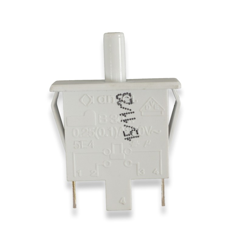 Distri+ - Bouton/interrupteur lumière de porte réfrigérateur-congélateur-freezer - compatible avec Beko, Arcelik, Grunding