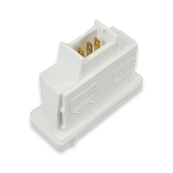 Distri+ - Bouton/interrupteur marche/arrêt pour lumière de réfrigérateur-congélateur-freezer - 3 cosses - compatible avec