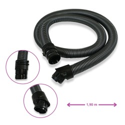 Distri+ - Flexible/tuyau de remplacement pour aspirateur - longueur 1,90 m - ø 35 mm -  compatible avec Miele C3 - S6 - S8 - G
