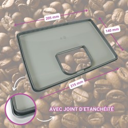 Distri+ - Couvercle de réservoir à grains pour machine à café/cafetière avec joint d'étanchéité - haute résistance