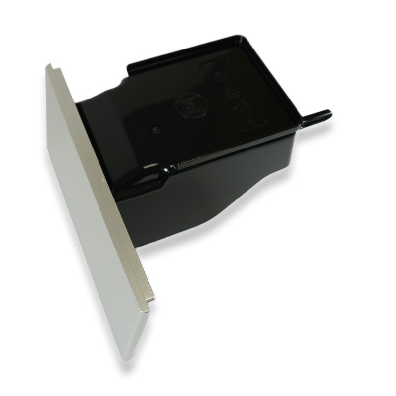 Bac/récipient de récupération du marc à café pour machine à café/cafetière - façade grise - Compatible avec Delonghi A