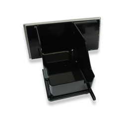 Bac/récipient de récupération du marc à café pour machine à café/cafetière - façade grise - Compatible avec Delonghi A