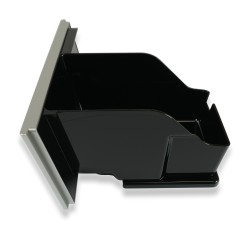 Bac/récipient de récupération du marc à café pour machine à café/cafetière - façade grise - Compatible avec Delonghi A