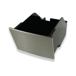 Bac/récipient de récupération du marc à café pour machine à café/cafetière - façade grise - Compatible avec Delonghi P