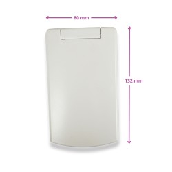 Distri+ - Prise d'aspiration centralisée rectangulaire R-Vex avec couvercle ø 36 mm - Plastiflex - compatible plaque de monta