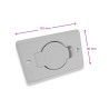 Distri+ - Prise d'aspiration centralisée rectangulaire R-Vex avec couvercle rond ø 36 mm - Plastiflex - compatible plaque de