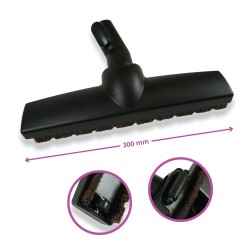 Distri+ - Brosse/suceur parquet pour aspirateur tube ø 35 mm - poils en crin de cheval - Poussière - Universelle - Largeur 30