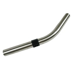 Distri+ - Kit accessoires aspirateur diamètre 38 mm : lot de 2 tubes en acier chromé longueur 47cm + 1 coude inox