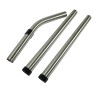 Distri+ - Kit accessoires aspirateur diamètre 38 mm : lot de 2 tubes en acier chromé longueur 47cm + 1 coude inox