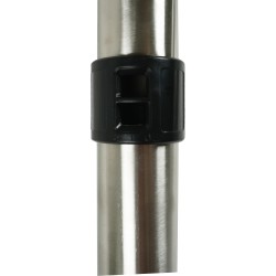 Distri+ - Kit accessoires aspirateur diamètre 38 mm : lot de 2 tubes en acier chromé longueur 47cm + 1 coude inox