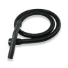 Distri+ - Flexible/tuyau complet de remplacement noir pour aspirateur - avec poignée - longueur 2,20 m - ø 35 mm