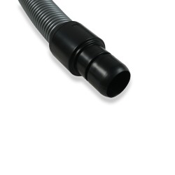 Distri+ - Flexible/tuyau complet de remplacement noir pour aspirateur - avec poignée débit d'air - longueur 1,80 m - ø 32 mm
