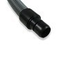 Distri+ - Flexible/tuyau complet de remplacement noir pour aspirateur - avec poignée débit d'air - longueur 1,80 m - ø 32 mm