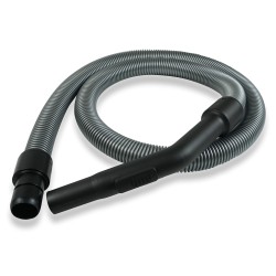Distri+ - Flexible/tuyau complet de remplacement noir pour aspirateur - avec poignée débit d'air - longueur 1,80 m - ø 32 mm