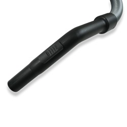 Distri+ - Flexible/tuyau complet de remplacement noir pour aspirateur - avec poignée débit d'air - longueur 1,80 m - ø 32 mm