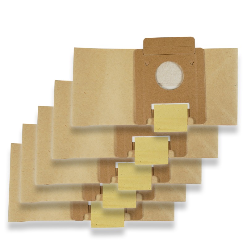 Distri+ - Sac aspirateur papier compatible avec Moulinex Powerpack, BQ1, BQ2, BQ3, Effimax, DJ1, DJ5, ADJ - Prairea